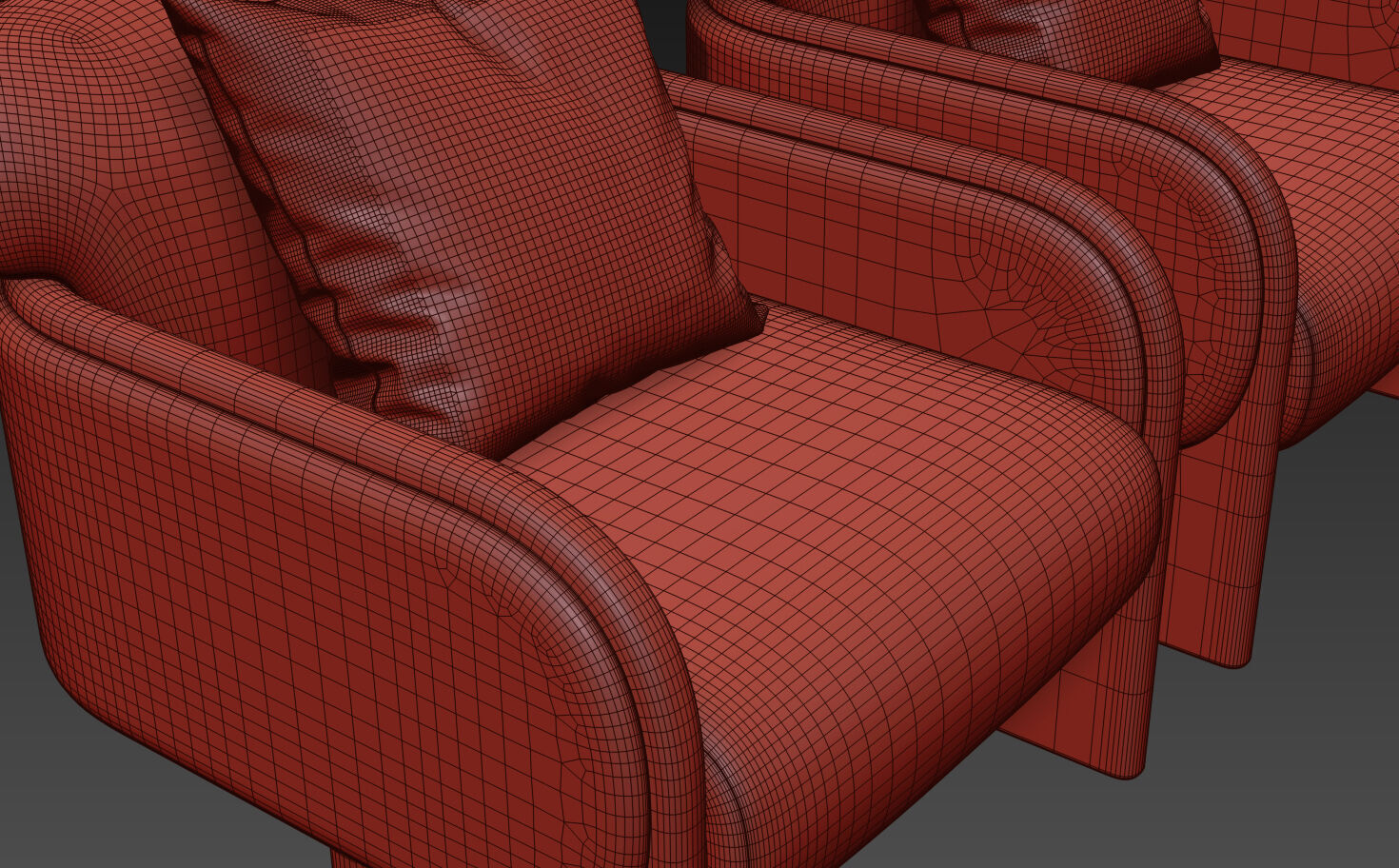 Eddie Boucle Armchair By Soho Home 3D model_11