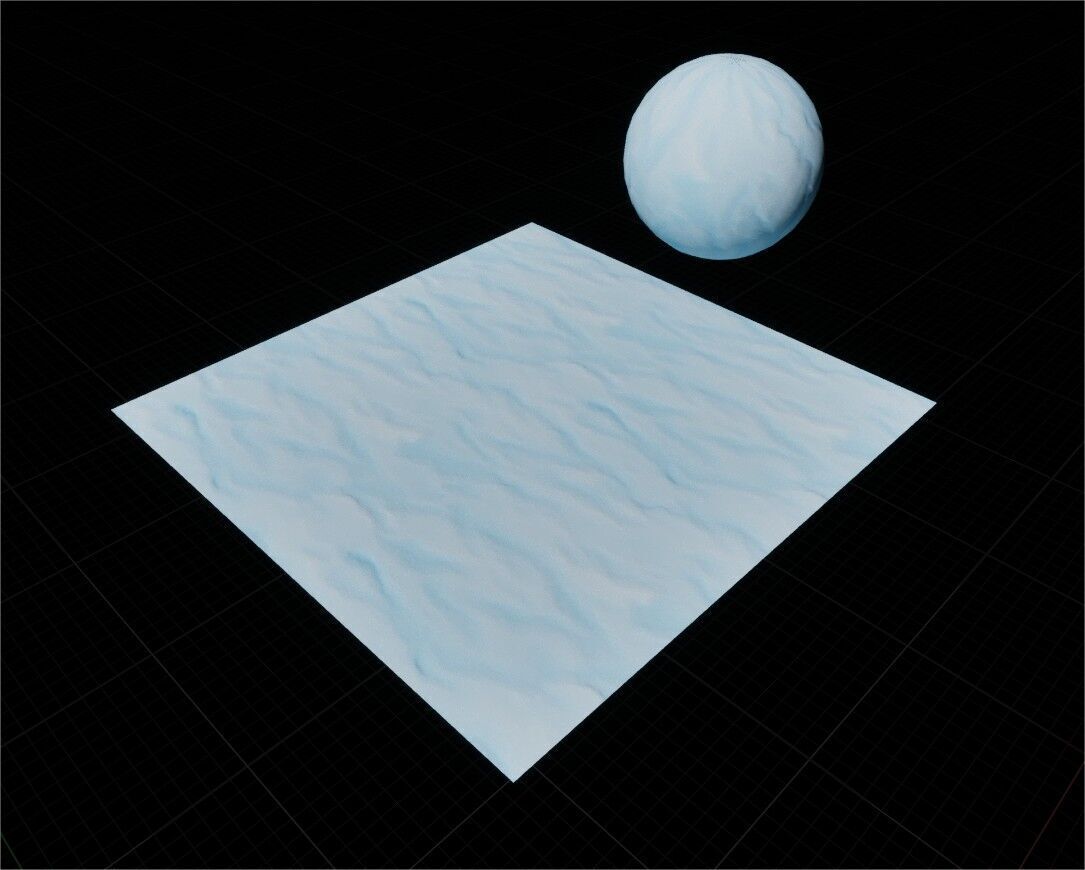 Game Ready PBR Stylized Snow Materials Pack Texture_8