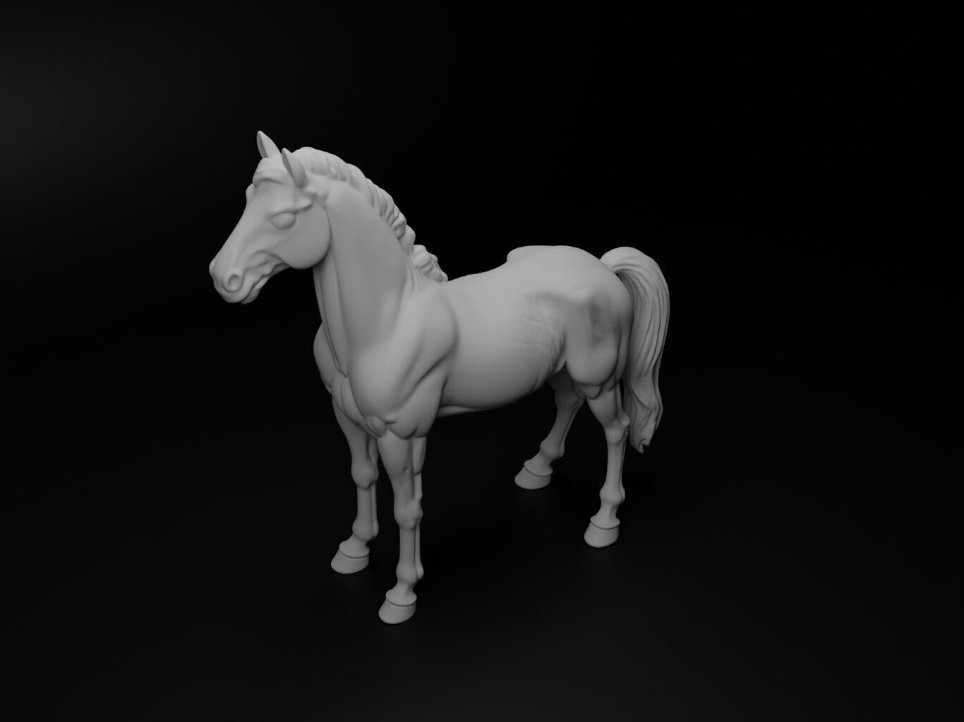 Horse Animal Figure 3D print model_2