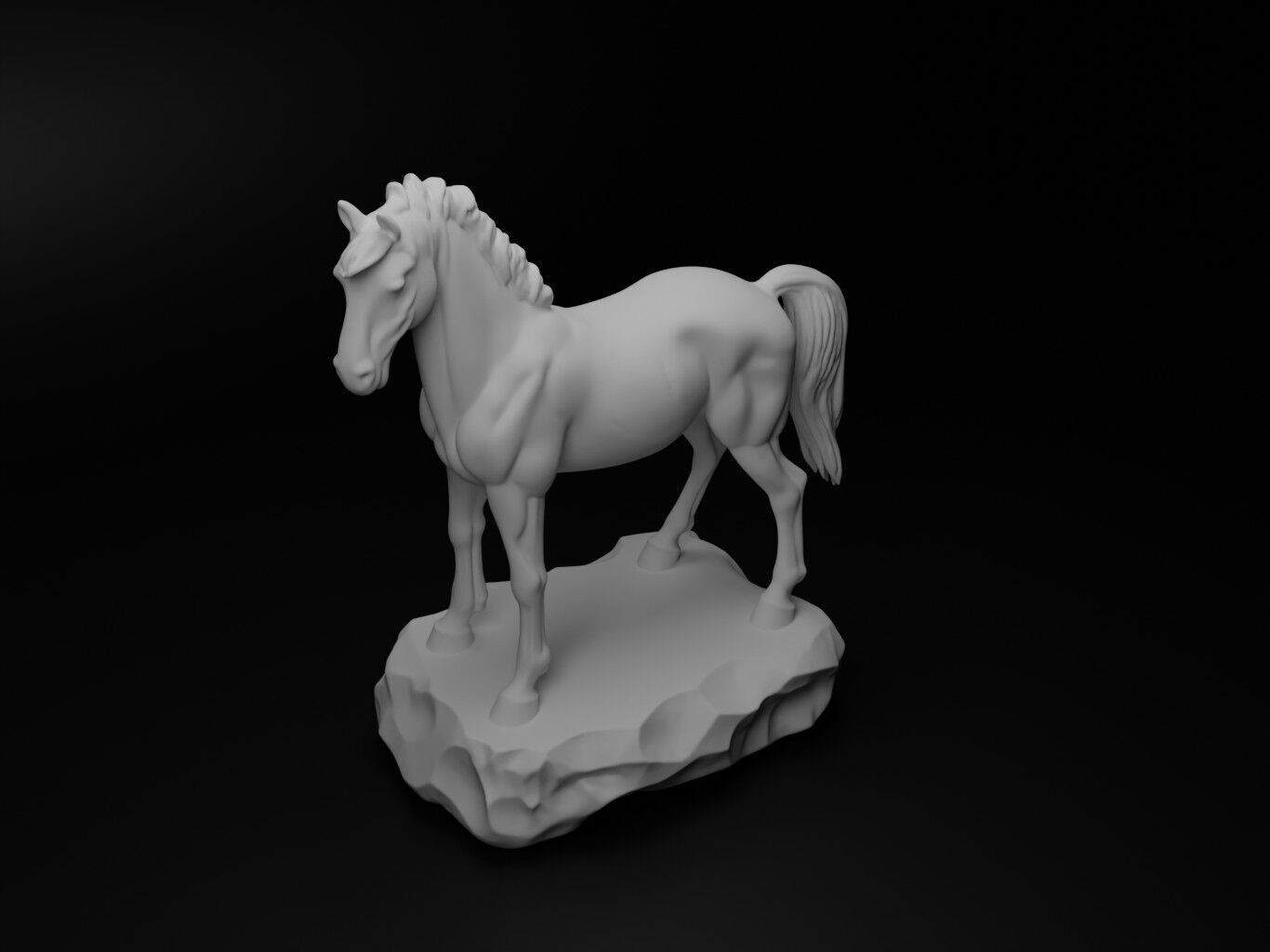 Horse Animal Figure 3D print model_2