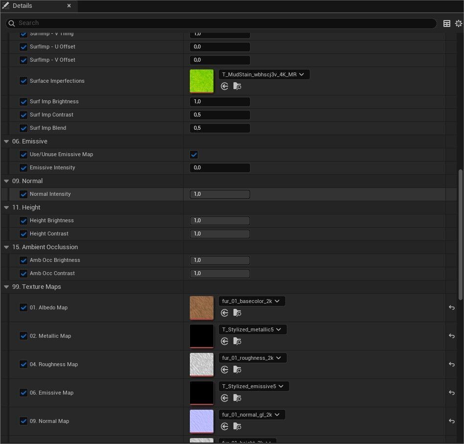 Game Ready PBR Stylized Fur Materials Pack Texture_2