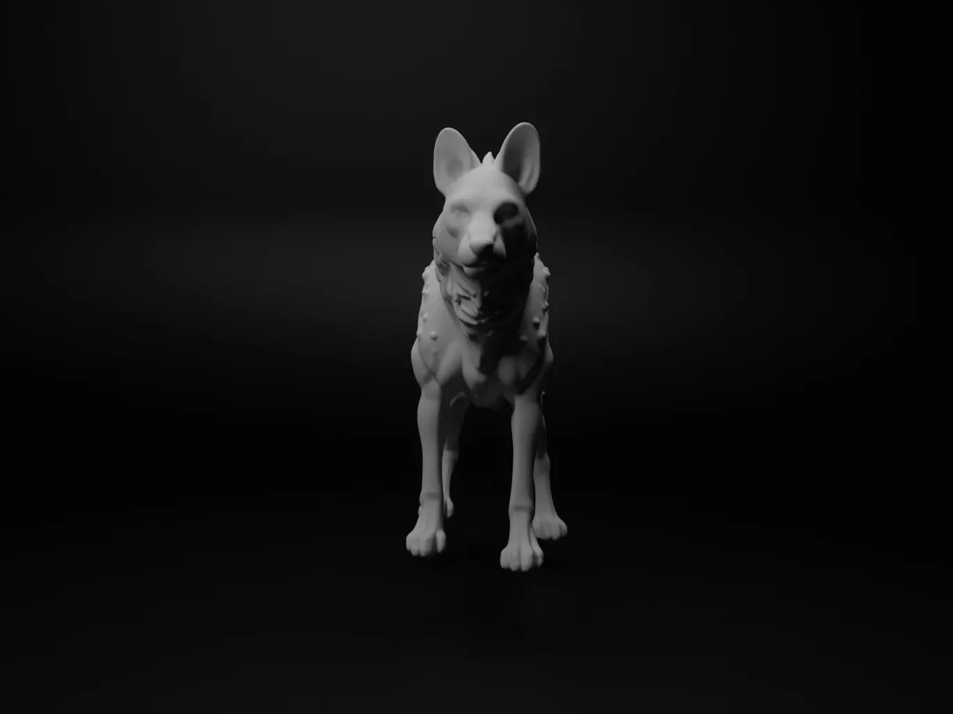 Hyena Animal Figure 3D print model_0