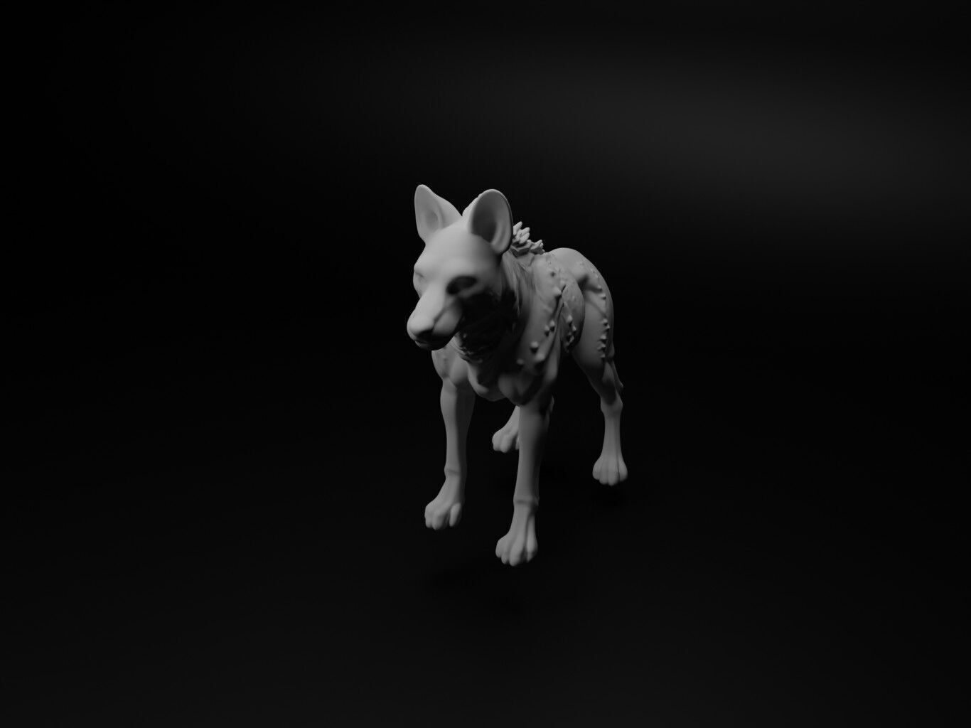 Hyena Animal Figure 3D print model_1