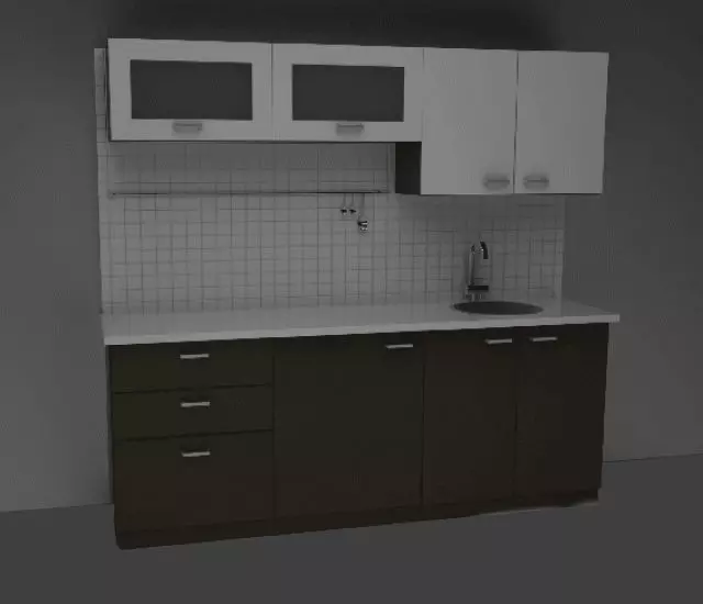 Kitchen furnishing SITY Free 3D model_0