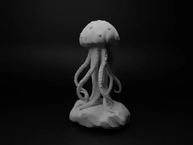 Jellyfish Animal Figure 3D print model