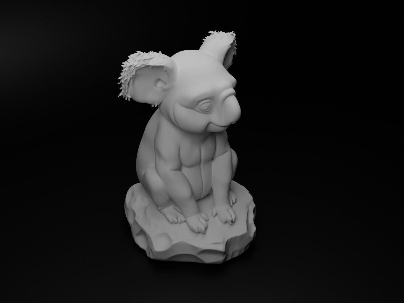 Koala Animal Figure 3D print model_2
