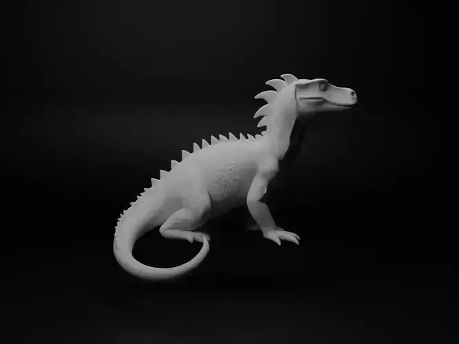 Komodo dragon Animal Figure 3D print model