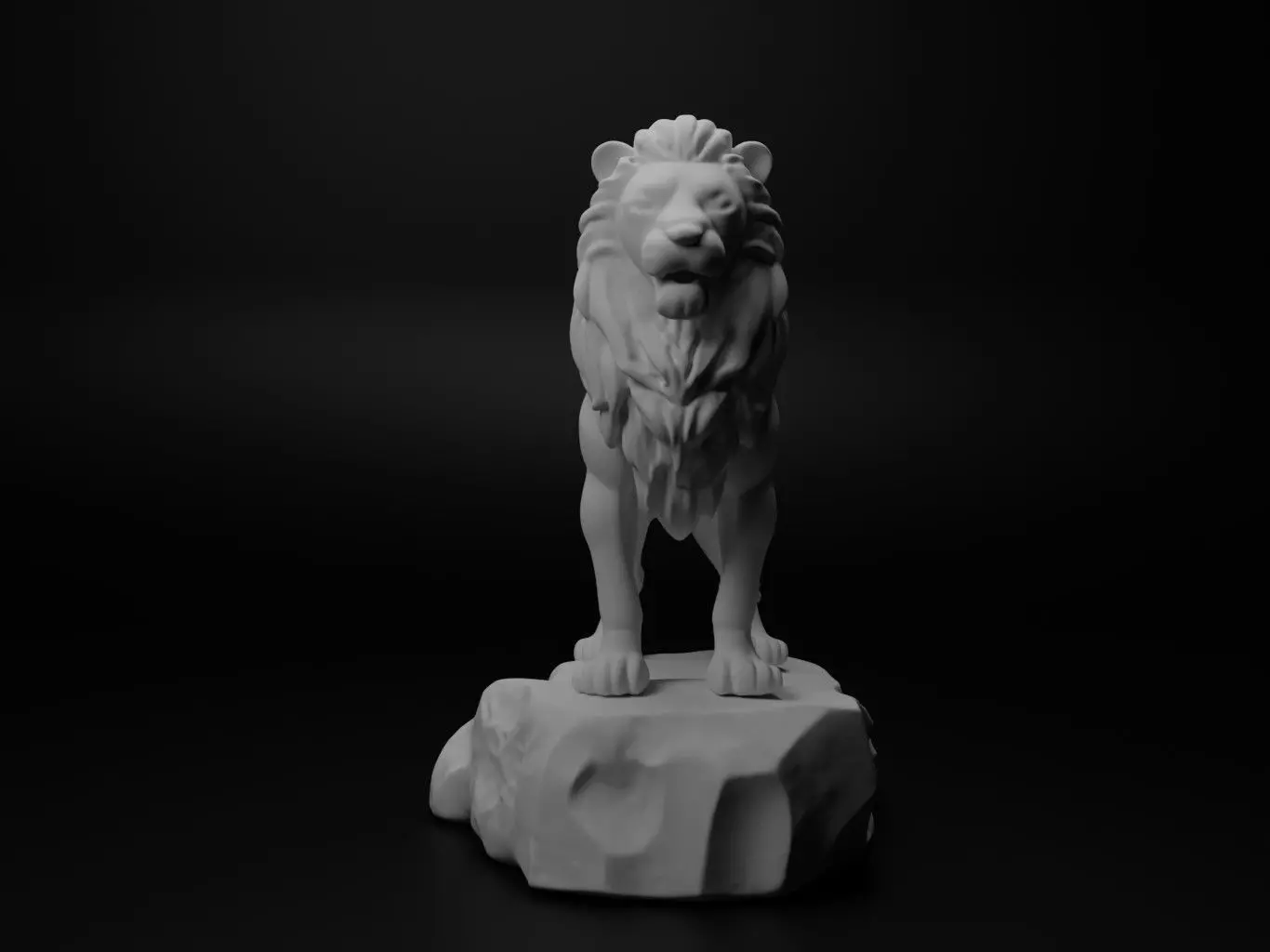 Lion Animal Figure 3D print model_0