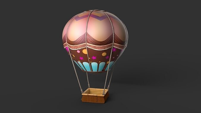 Hot Air Balloon 3D model