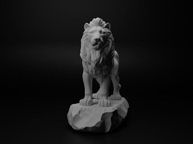 Lion Animal Figure 3D print model