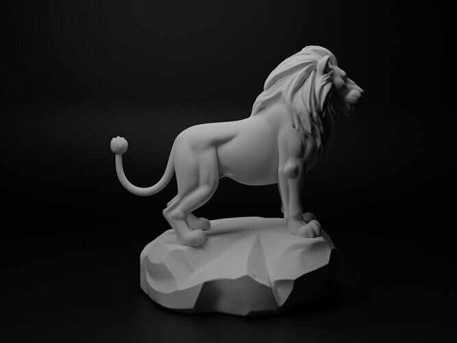 Lion Animal Figure 3D print model