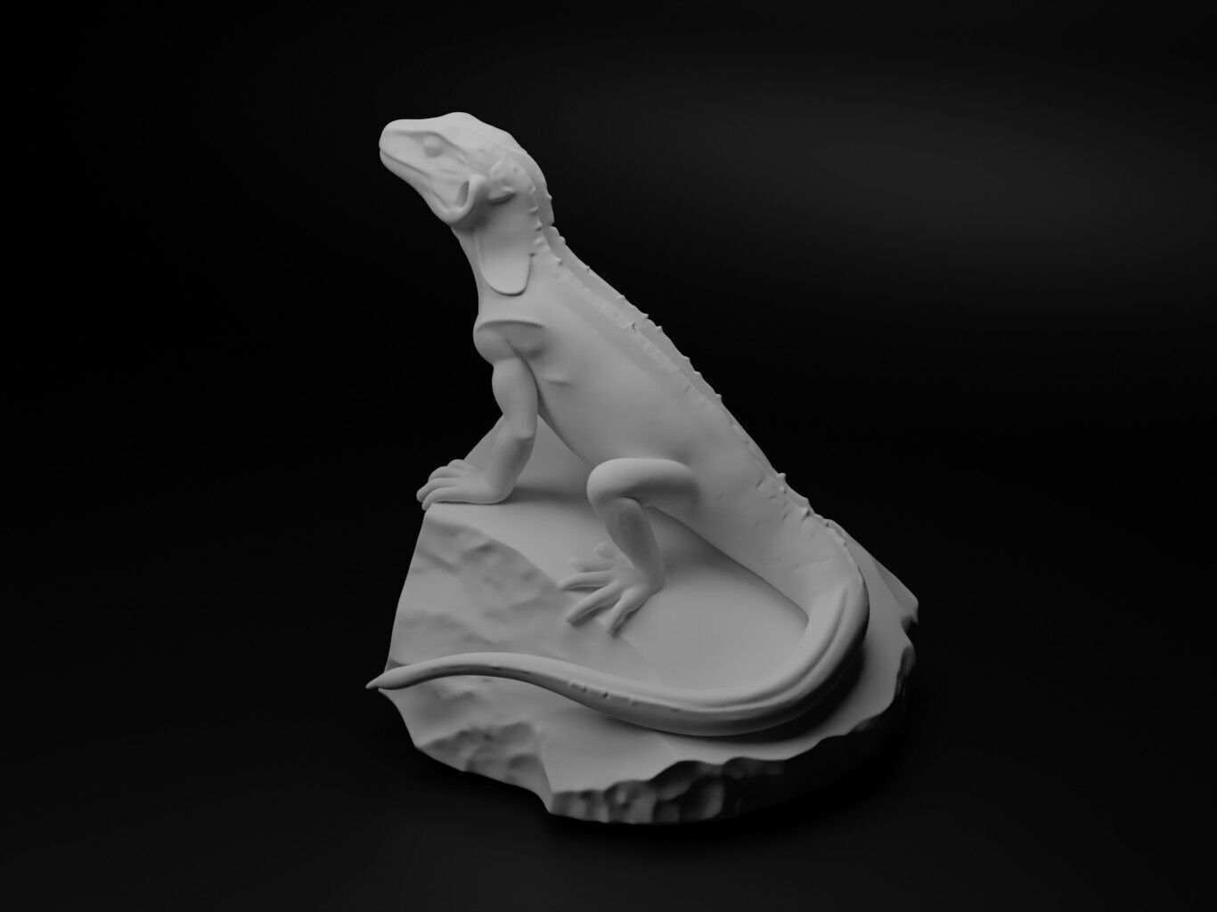 Lizard Animal Figure 3D print model_1