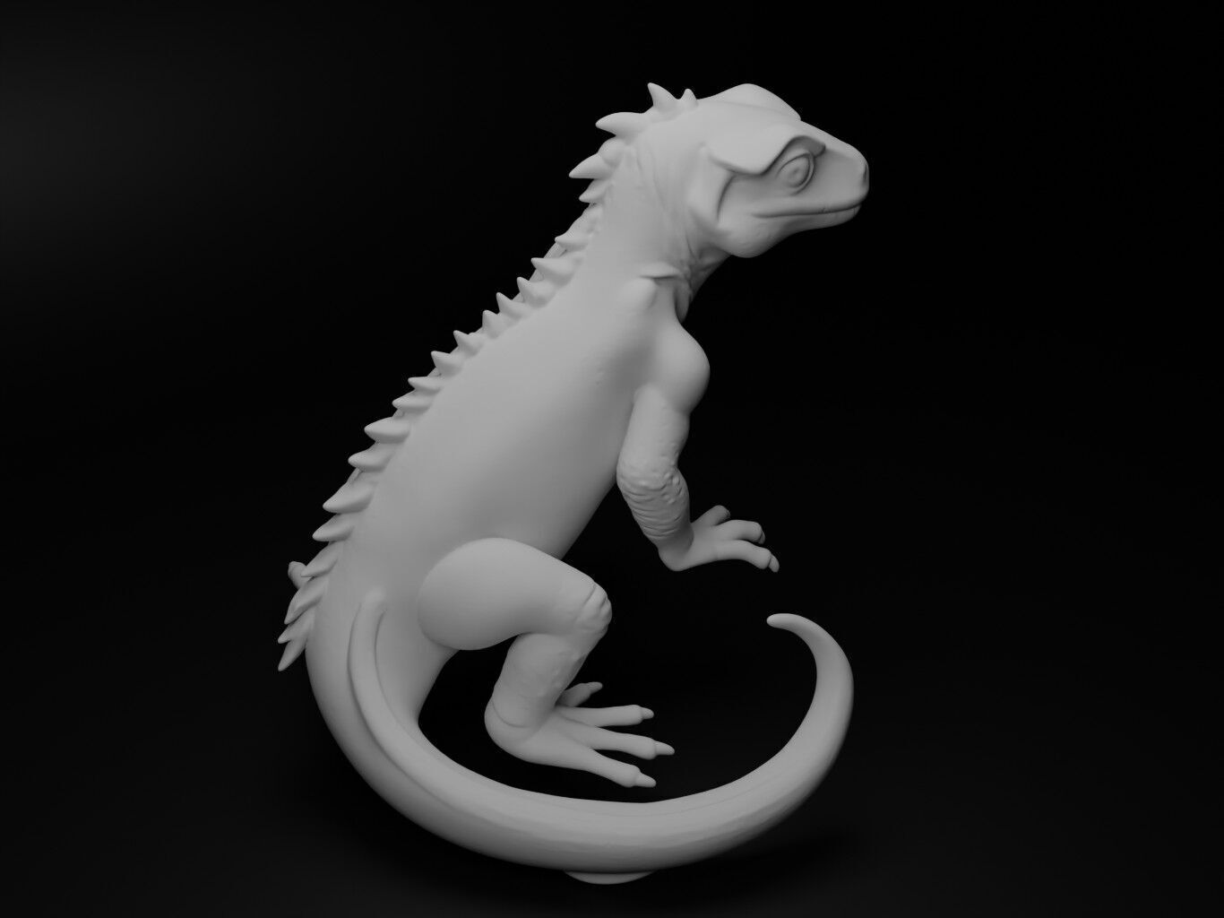 Lizard Animal Figure 3D print model_2