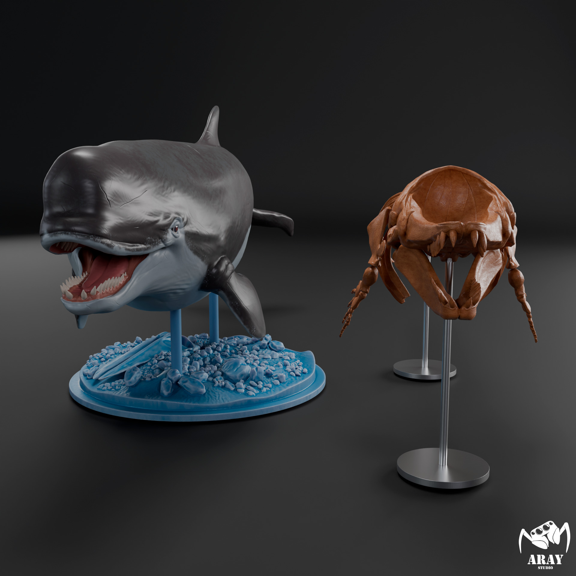 Livyatan melvillei skeleton 3D print model_18