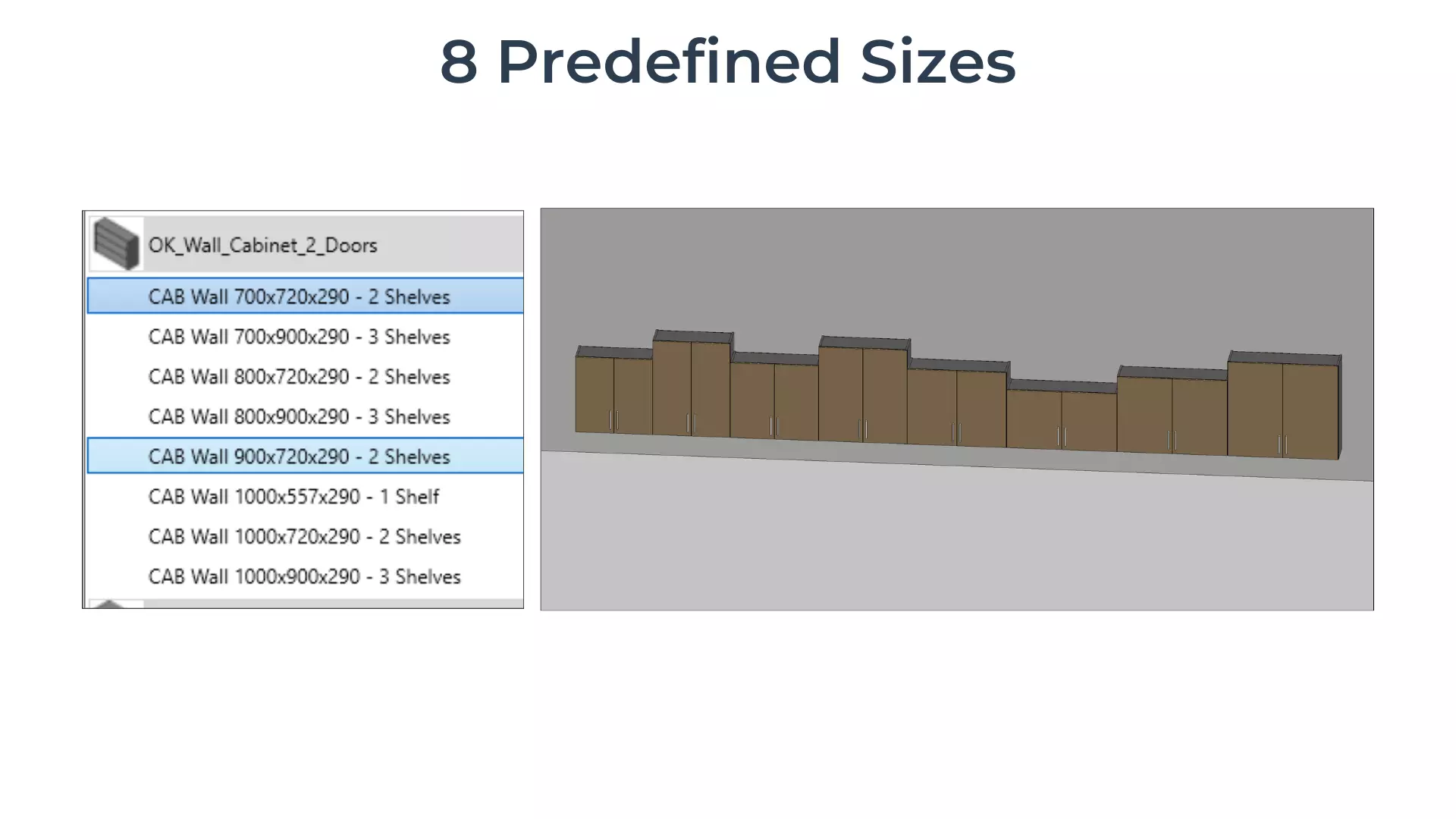 DOUBLE DOOR WALL Cabinet Revit Family UK Parametric 3D model_1