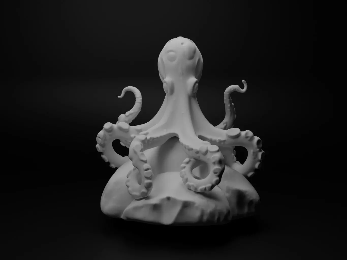 Octopus Animal Figure 3D print model_0