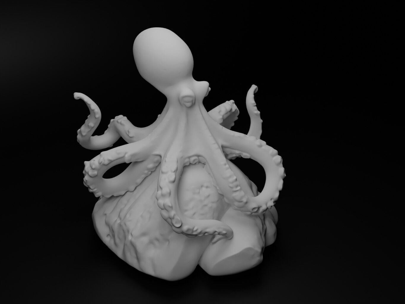 Octopus Animal Figure 3D print model_2