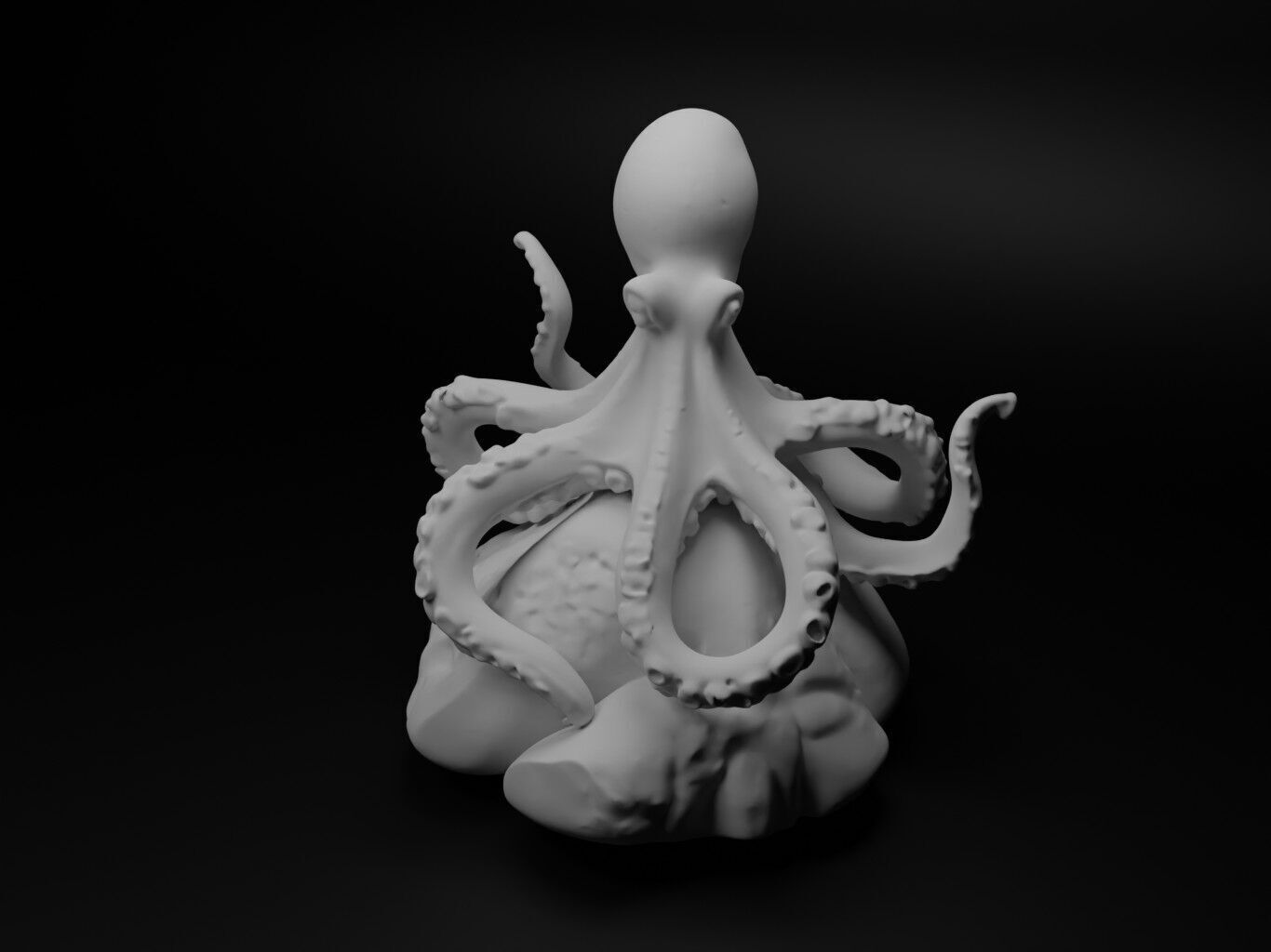 Octopus Animal Figure 3D print model_1