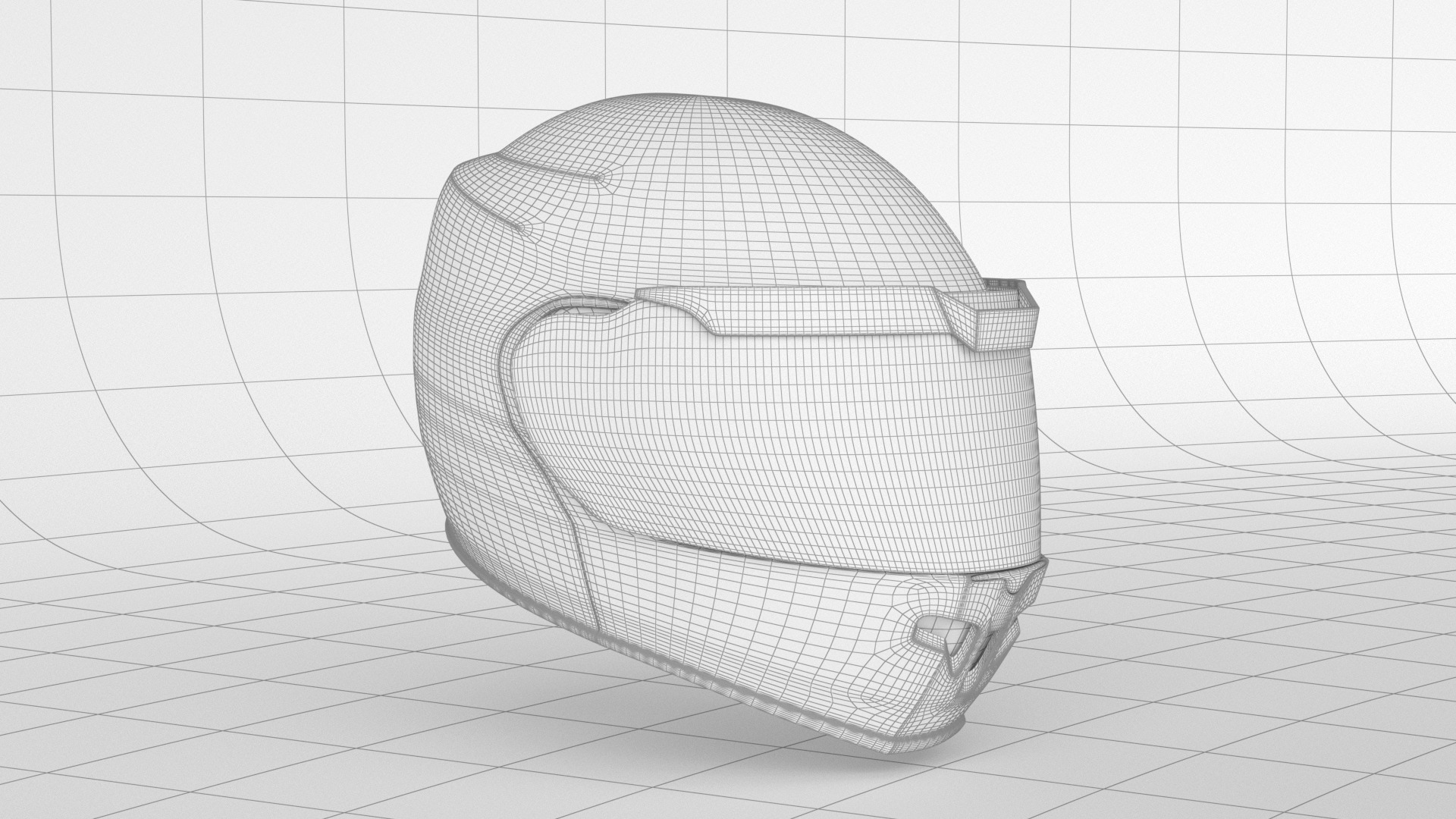 Black Helmet - Maya File - Blender File - FBX - OBJ 3D model_10