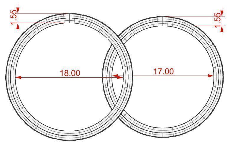Wedding ring love the pair Free 3D print model Free low-poly 3D model_4