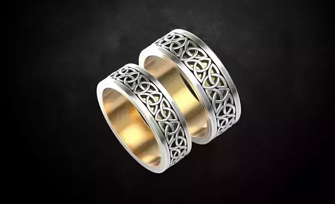 Wedding ring love the pair Free 3D print model