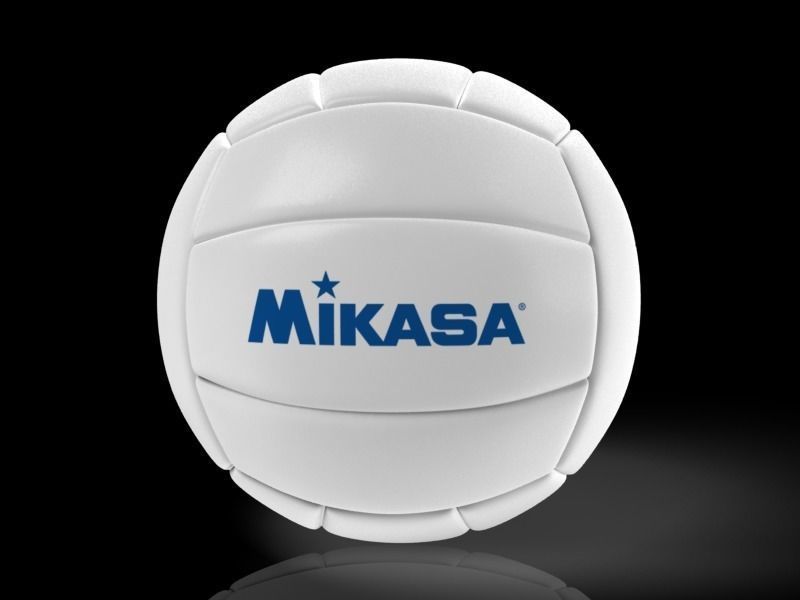 VOLLEYBALL BALL V1 Low-poly 3D model_4