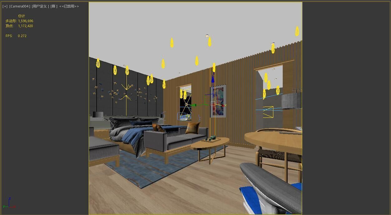 Hotel Room 3D model_3