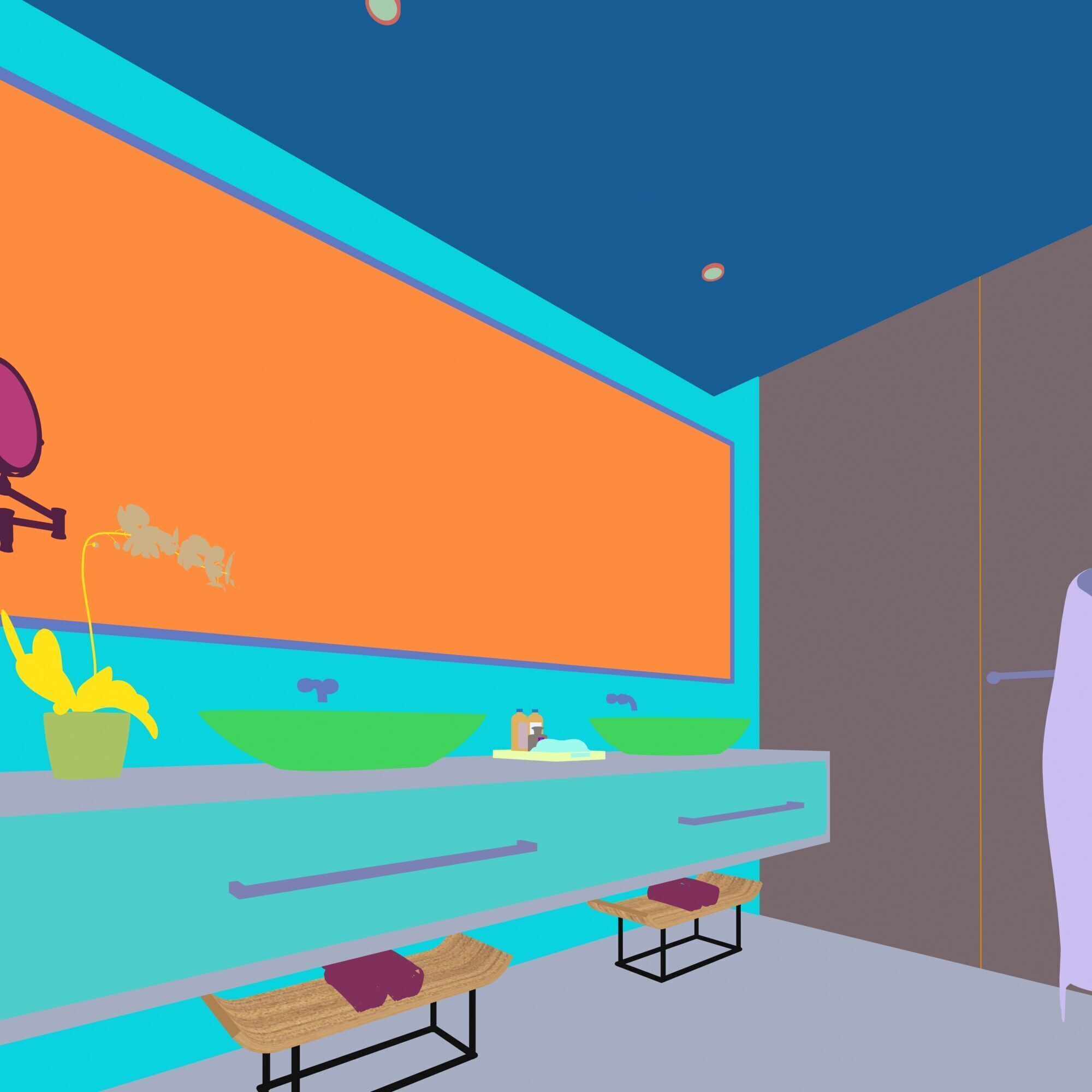 Hotel Room 3D model_12