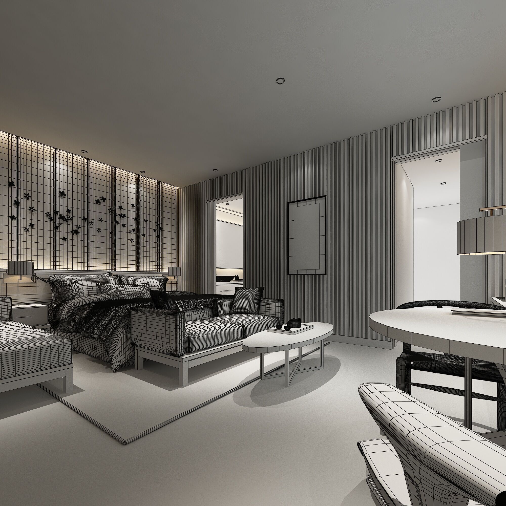 Hotel Room 3D model_6