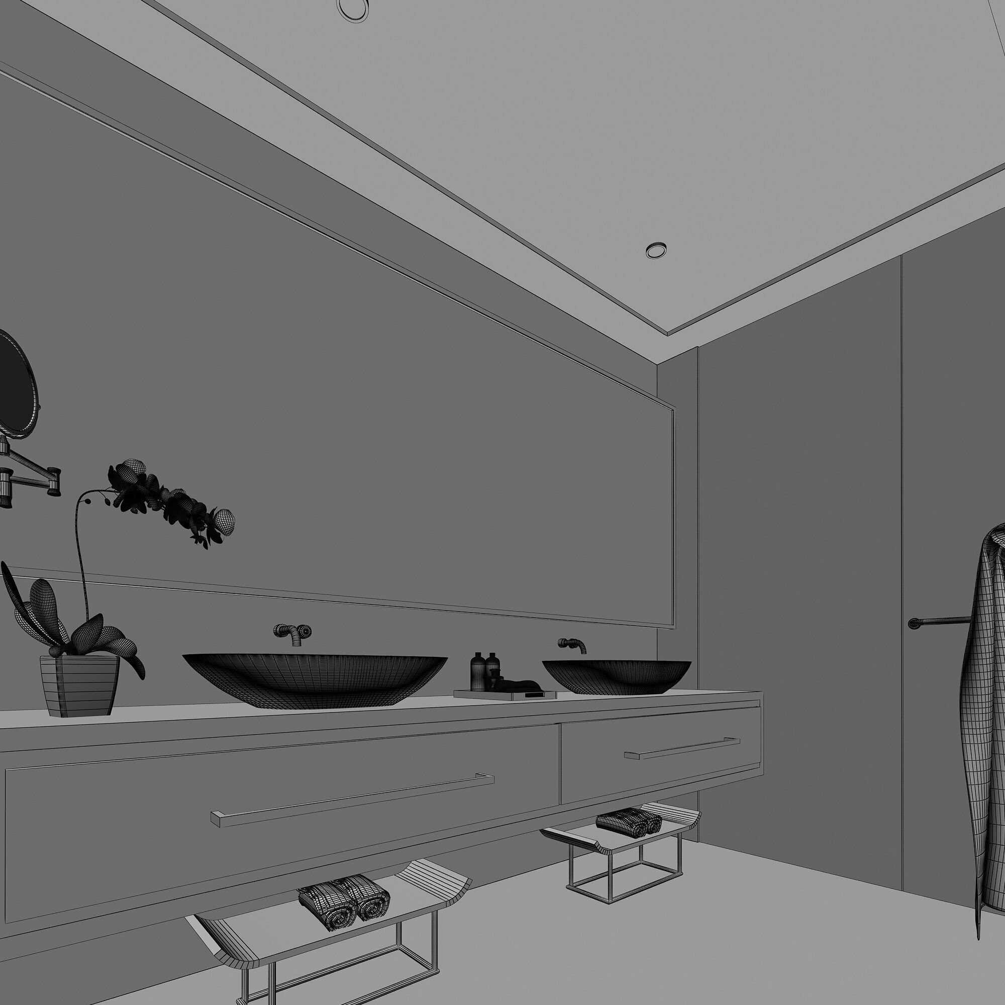 Hotel Room 3D model_11