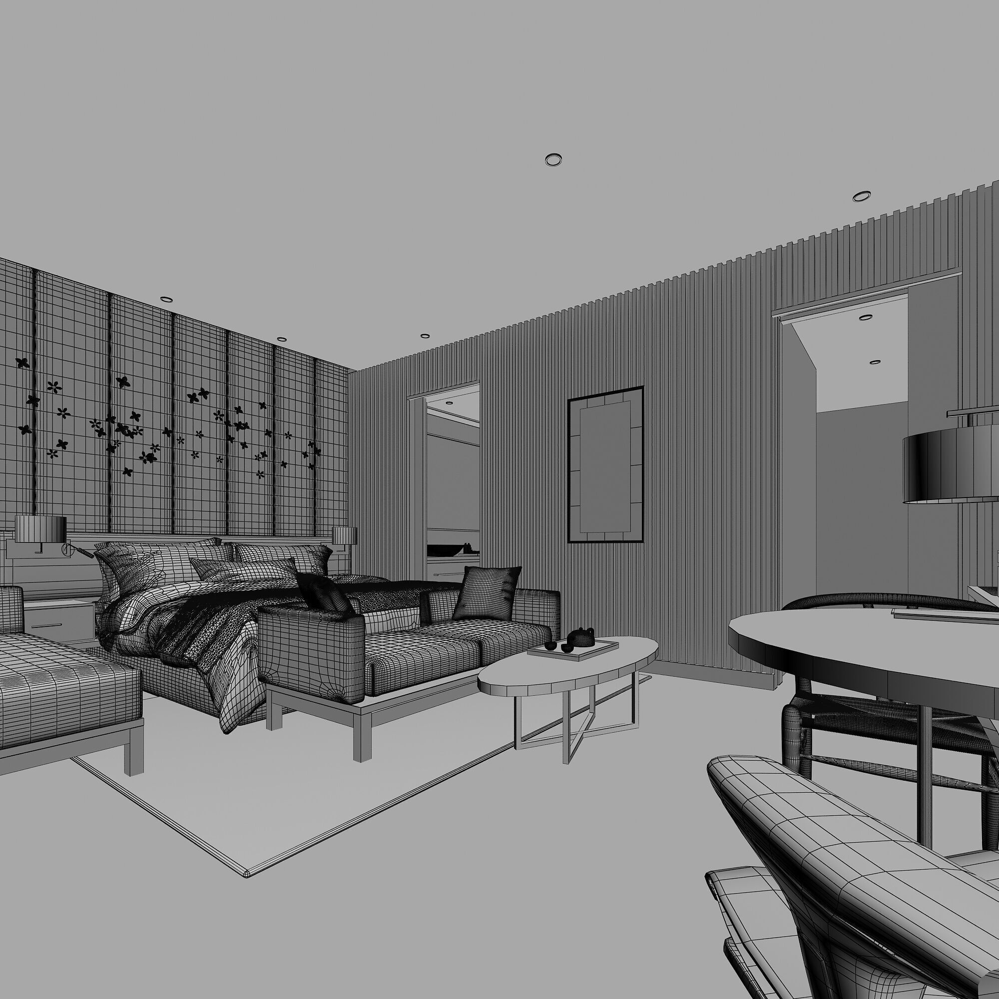 Hotel Room 3D model_9