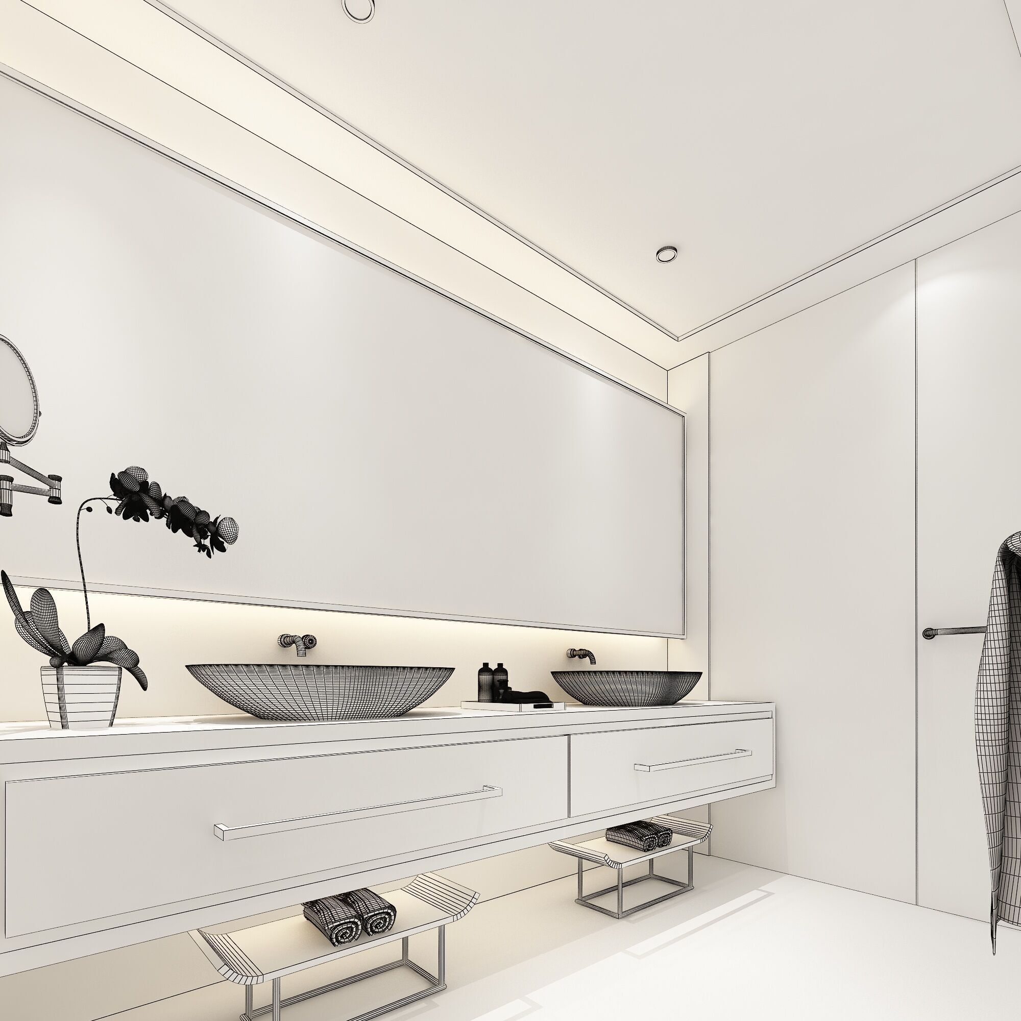 Hotel Room 3D model_7