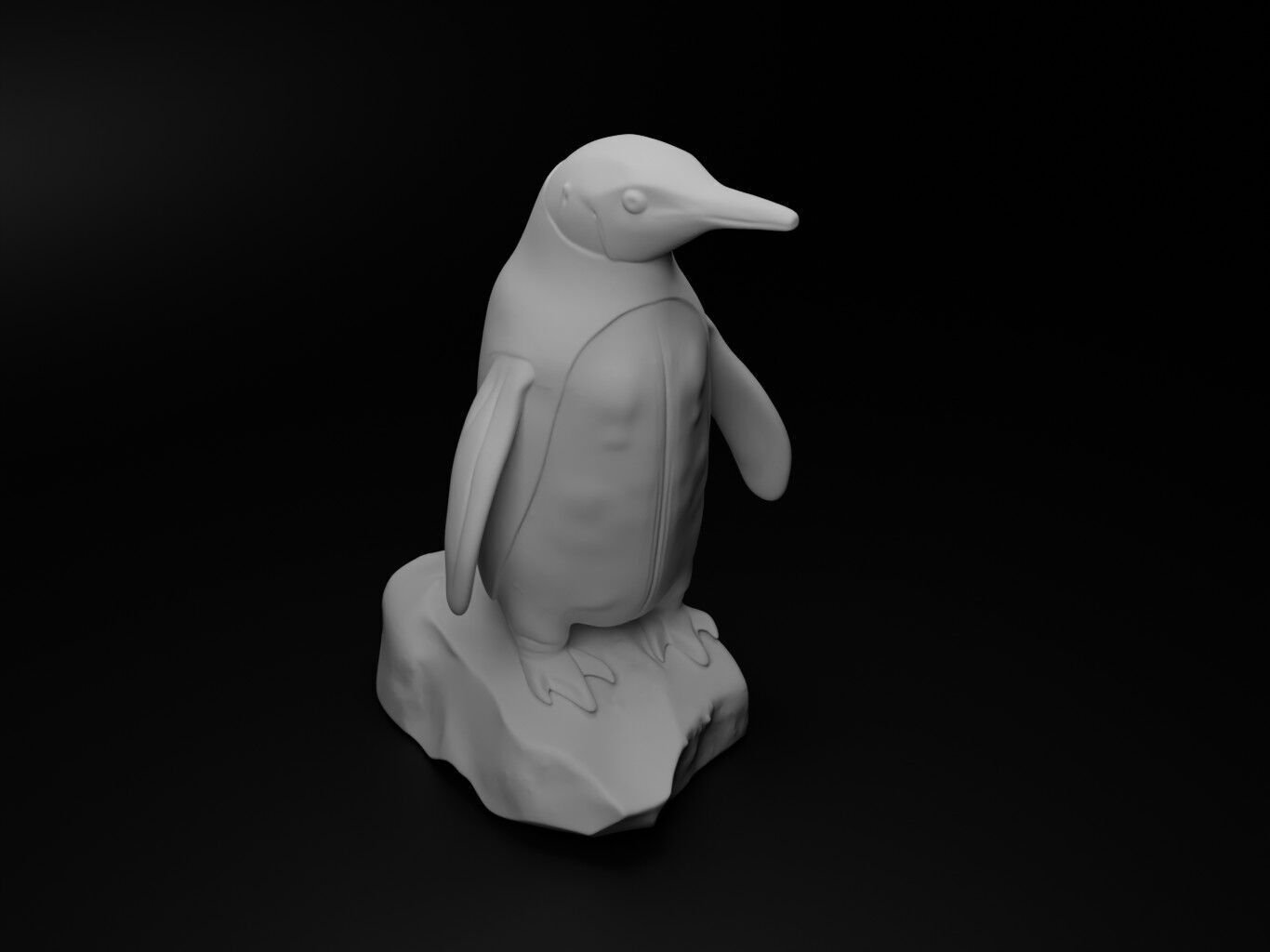 Penguin Animal Figure 3D print model_2