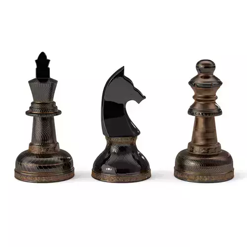 3 Piece Set  Chess Pieces