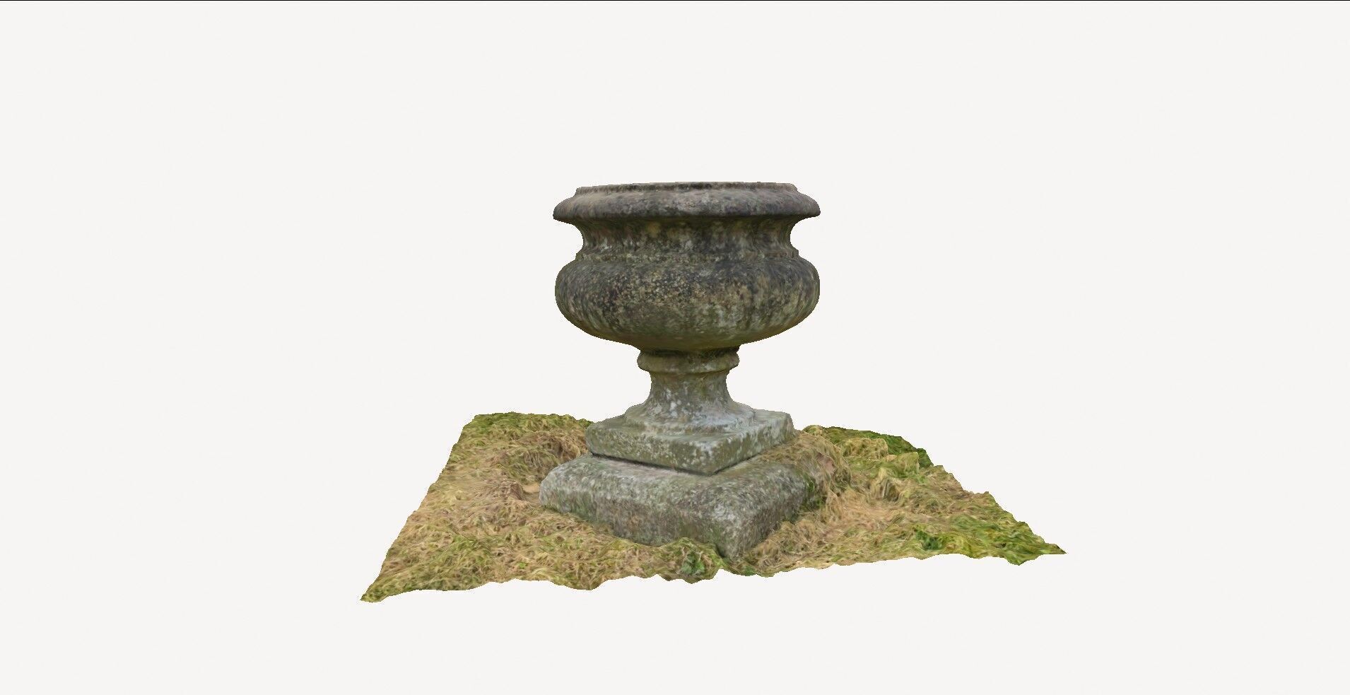 Stone Urn 1 3D model_7