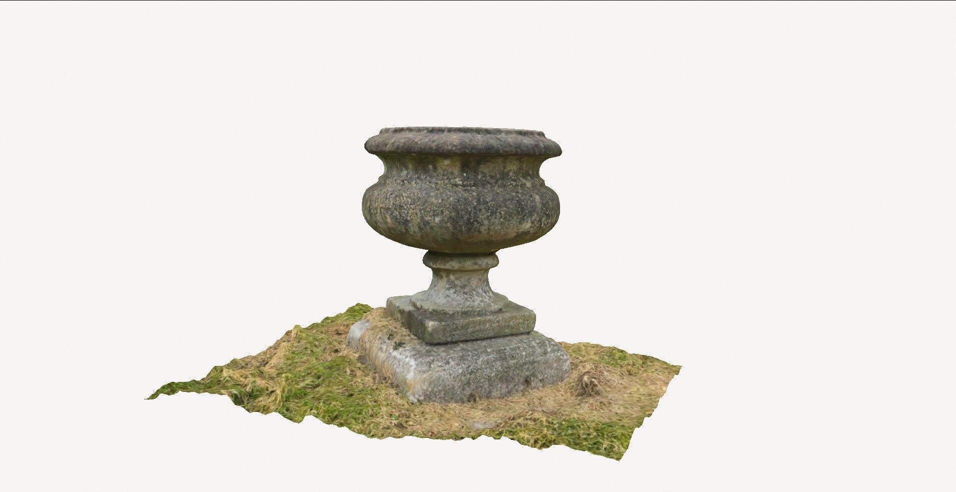 Stone Urn 1 3D model_1