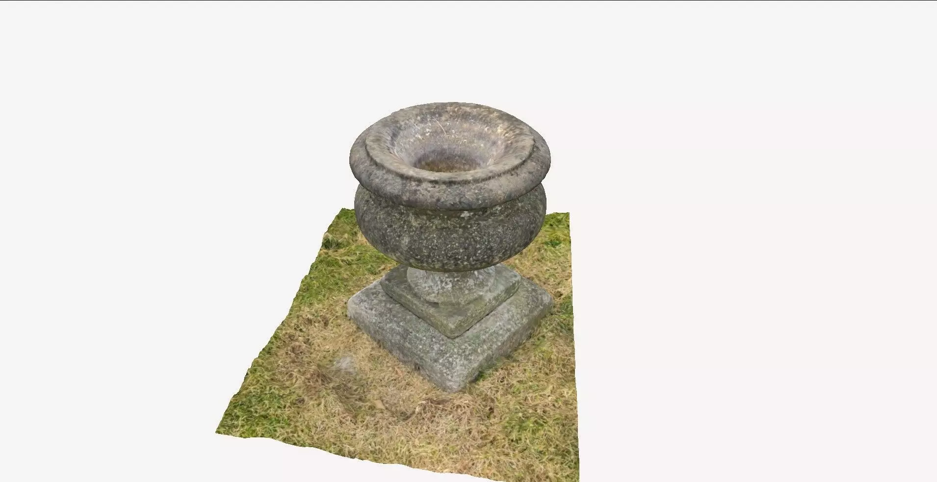 Stone Urn 1 3D model_0