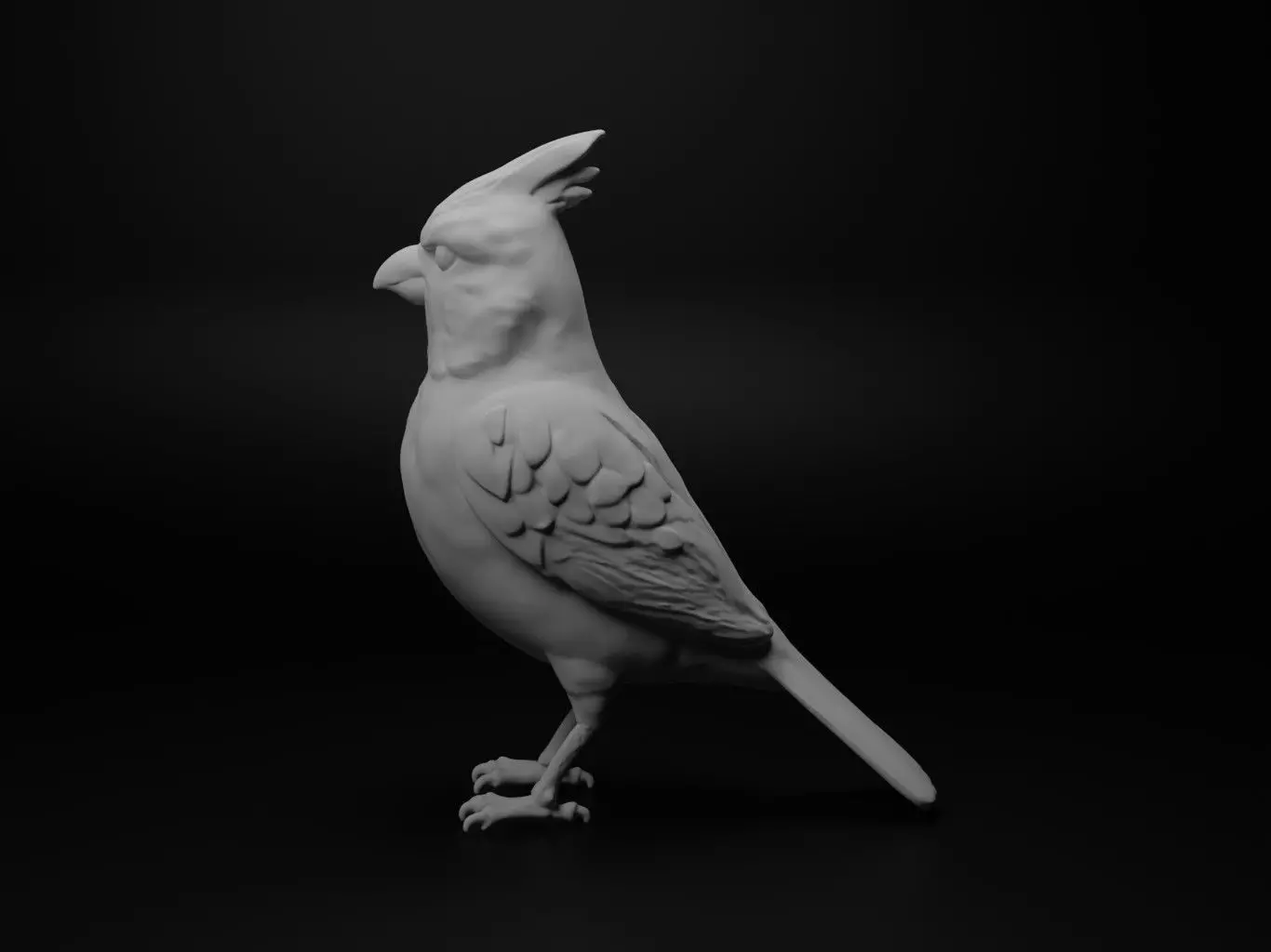 Red cardinal Animal Figure 3D print model