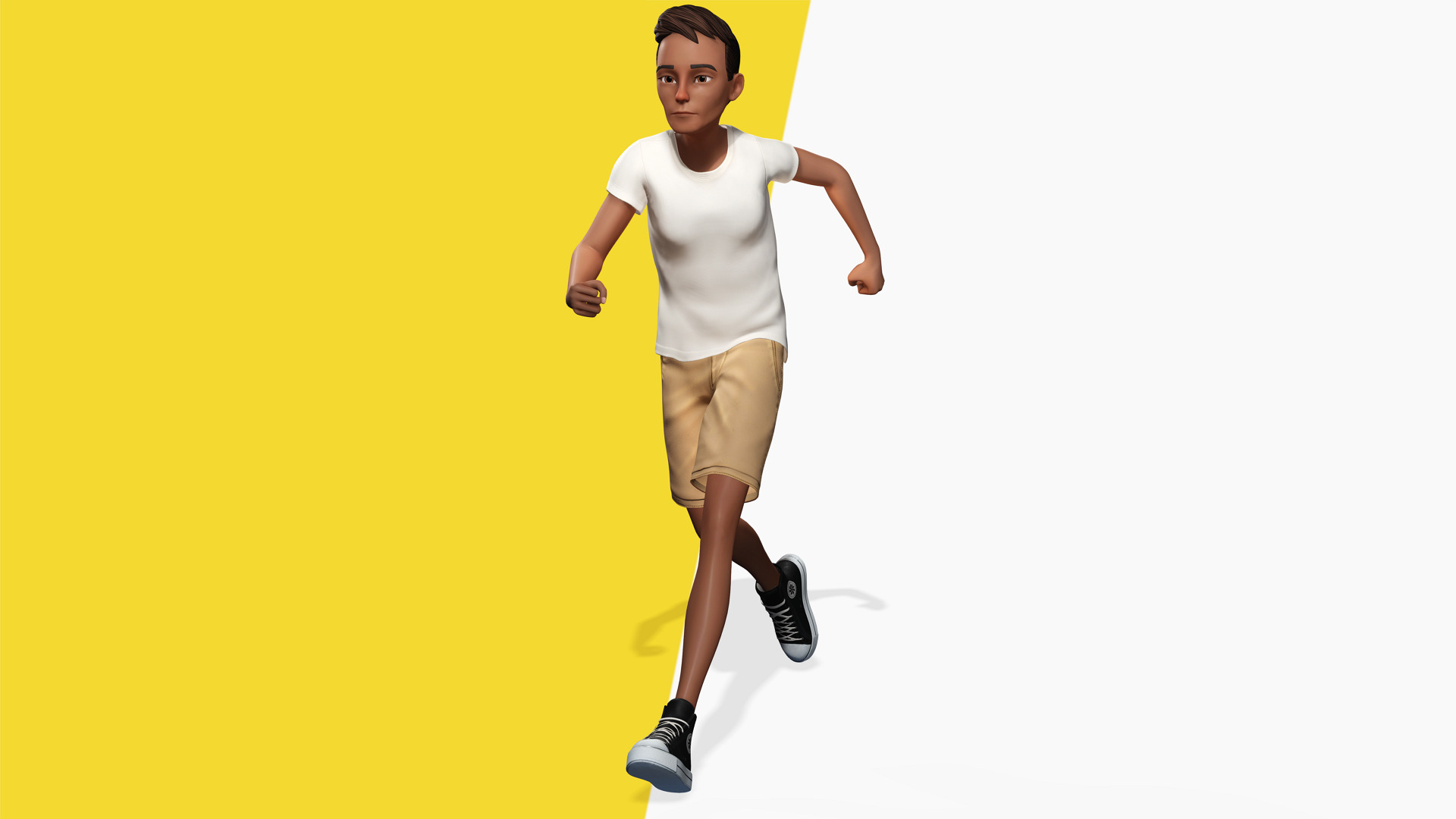 Relaxed and Cool Look Stylized 3D Young Male Character Low-poly 3D model_6