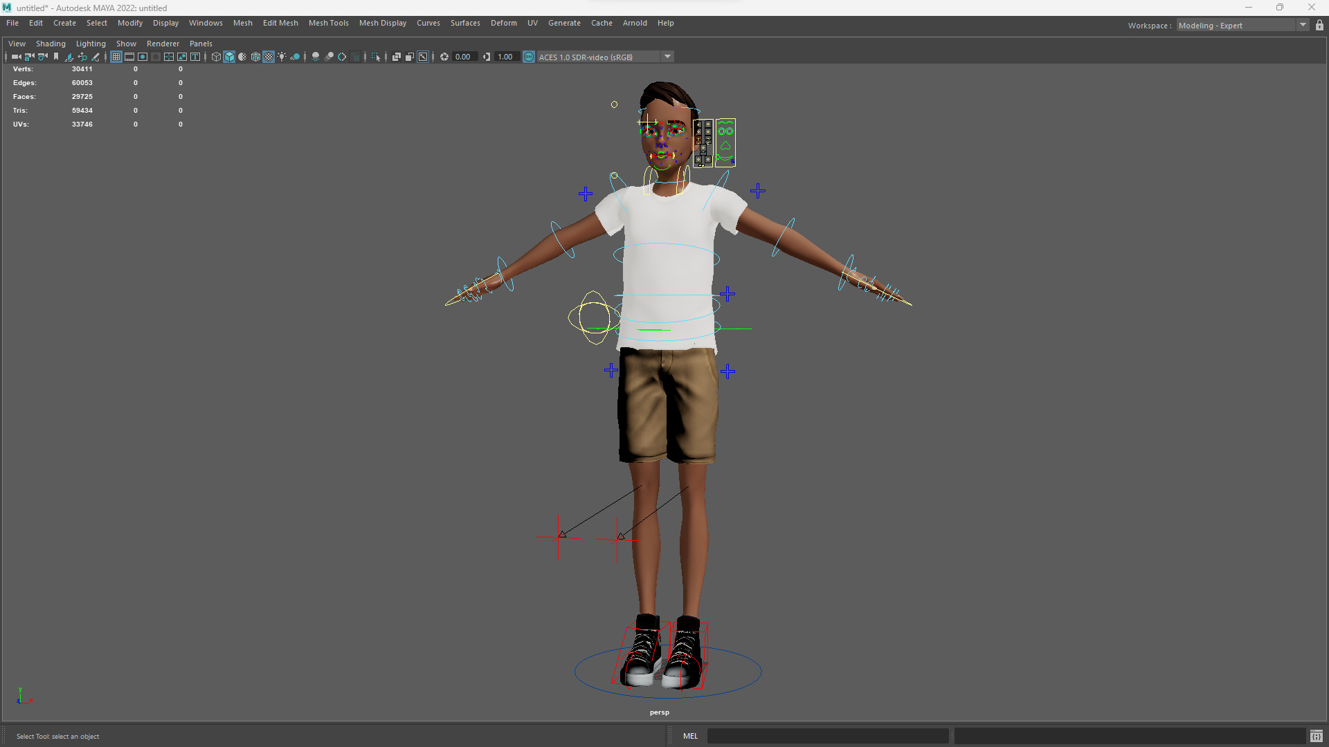 Relaxed and Cool Look Stylized 3D Young Male Character Low-poly 3D model_19