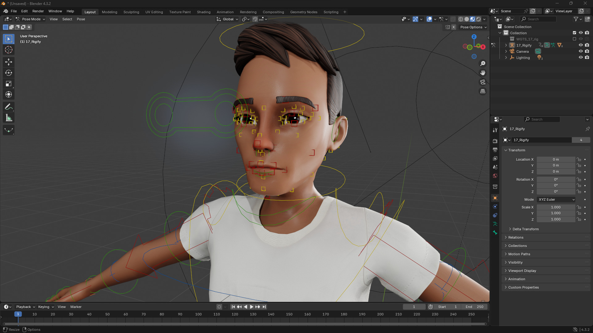 Relaxed and Cool Look Stylized 3D Young Male Character Low-poly 3D model_14