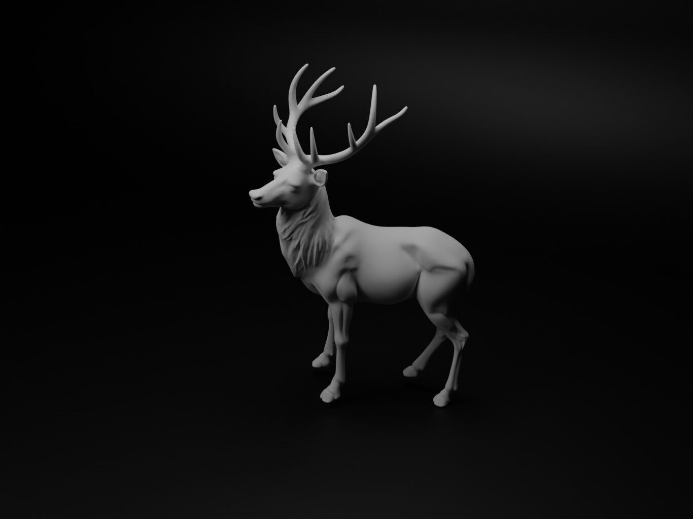 Roe deer Animal Figure 3D print model_1