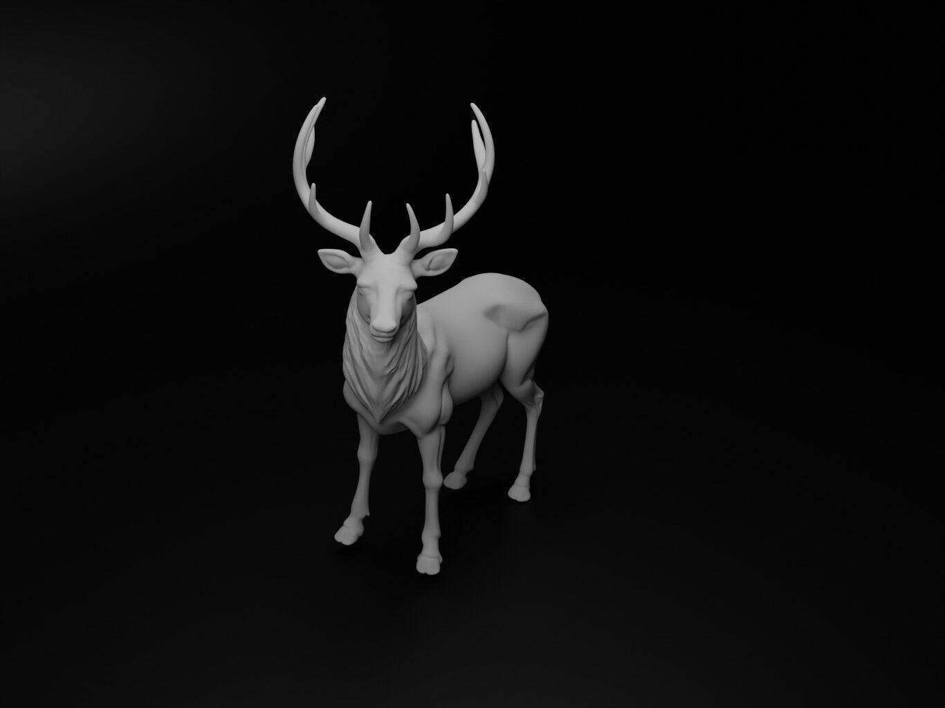 Roe deer Animal Figure 3D print model_2