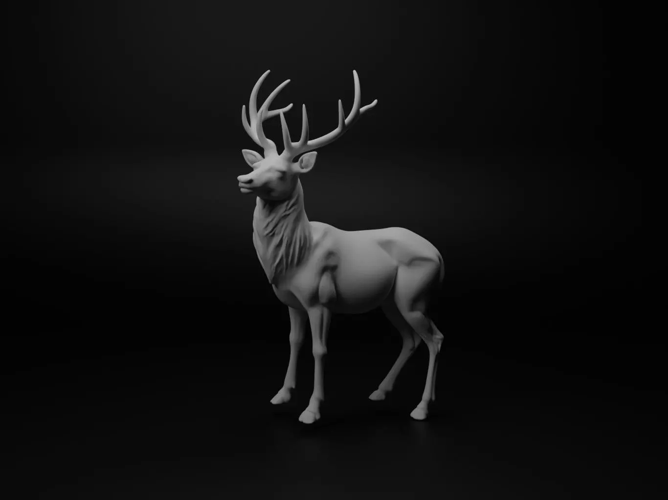 Roe deer Animal Figure 3D print model_0