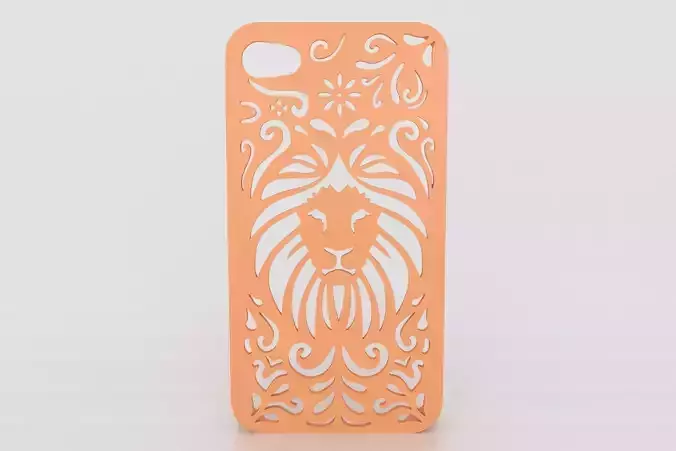 Tribal Lion Floral Iphone Case 6 6s 3D print model