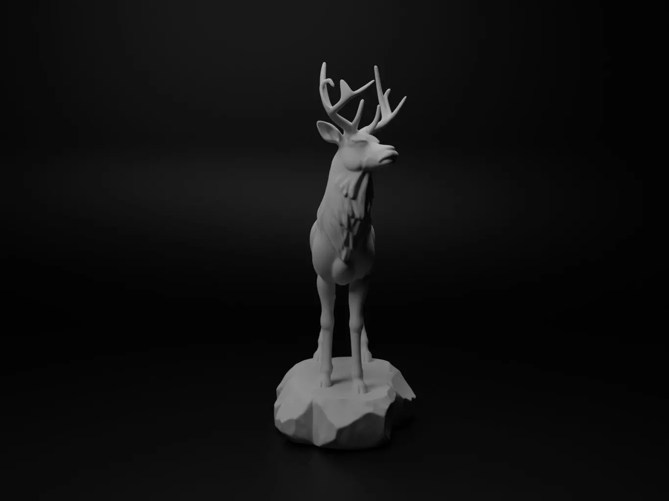 Roe deer Animal Figure 3D print model