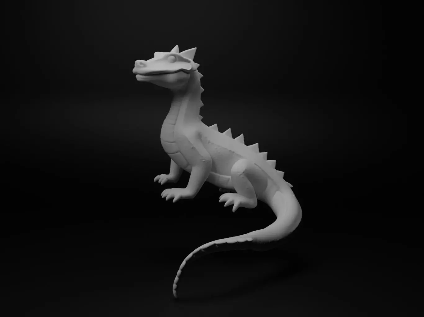 Salamander Animal Figure 3D print model_0