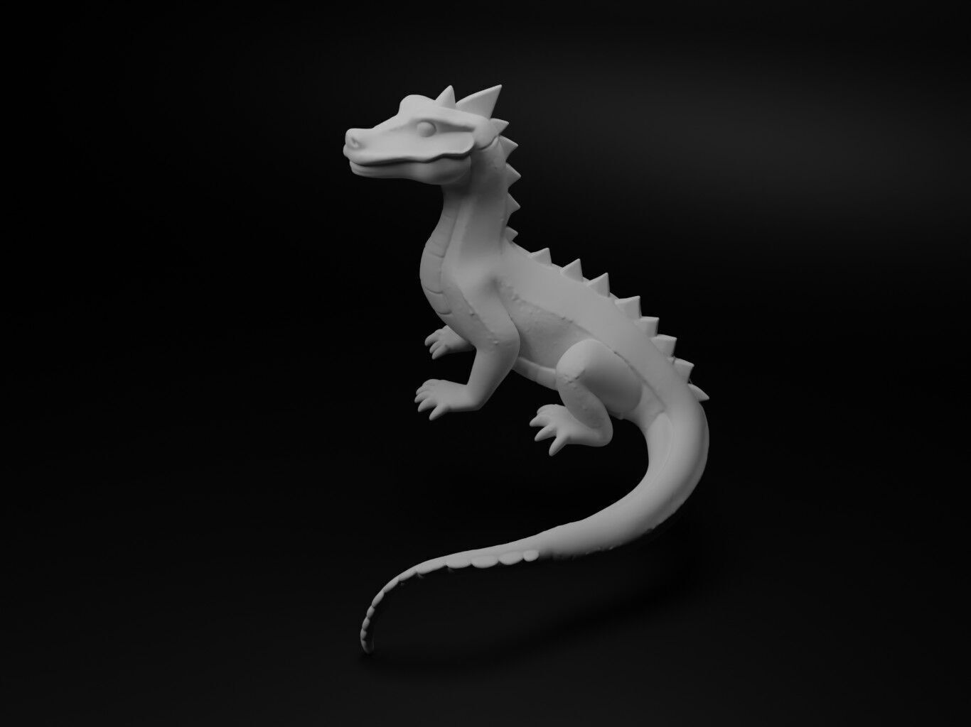 Salamander Animal Figure 3D print model_1