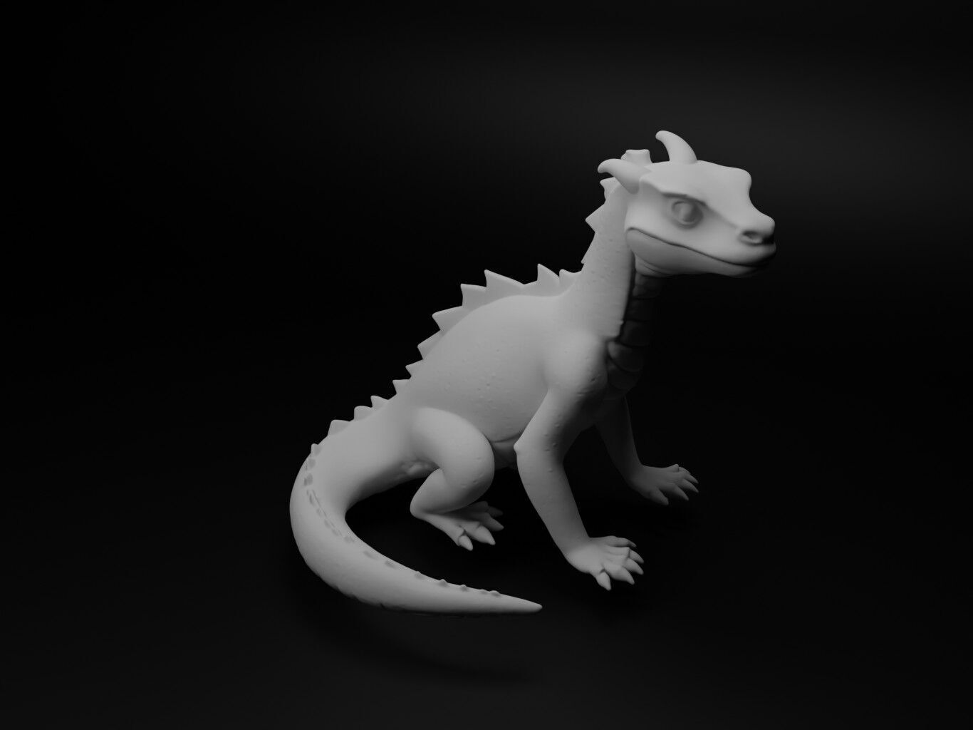 Salamander Animal Figure 3D print model_1