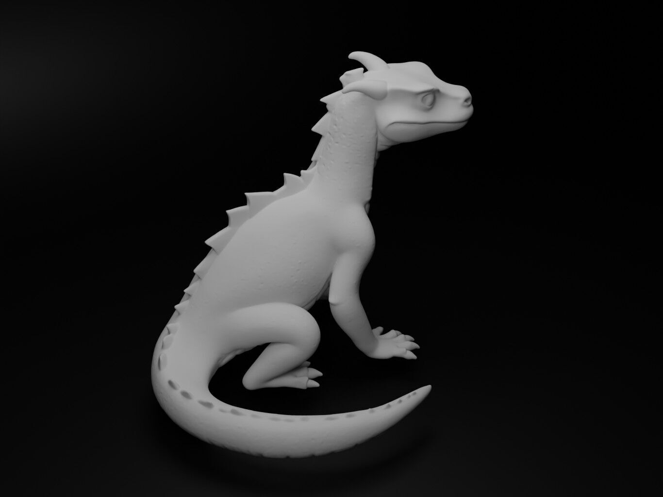 Salamander Animal Figure 3D print model_2